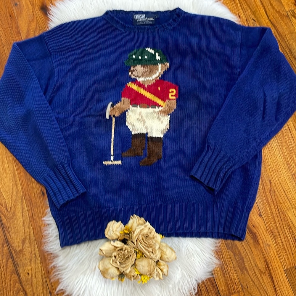 Men’s knitted polo, Ralph Lauren sweater